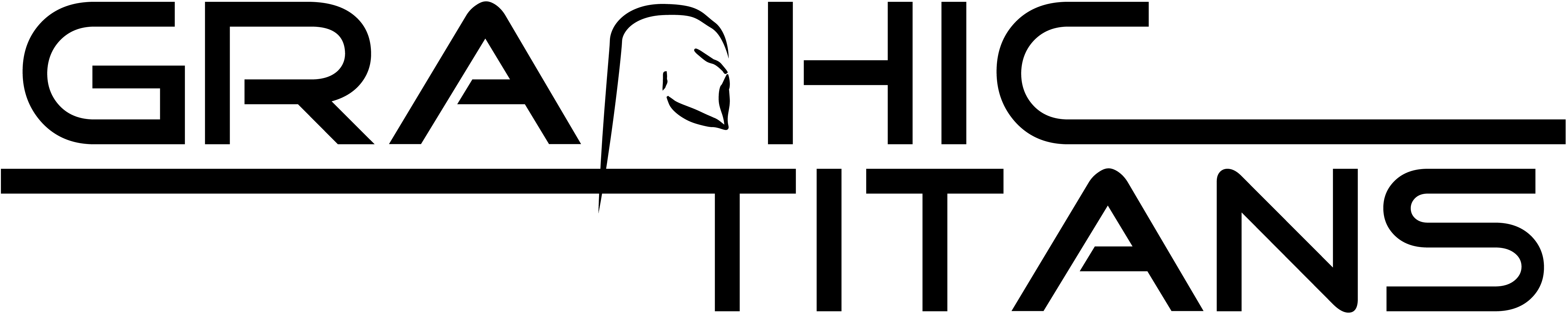 Graphic Titans Logo in Black